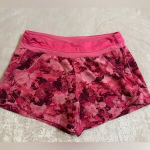 Tangerine Floral Pink Women's Athletic Shorts